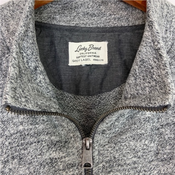 Lucky Brand Other - Men’s Lucky Brand Grey Label Zip Up Sweater XL